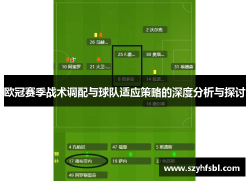 欧冠赛季战术调配与球队适应策略的深度分析与探讨